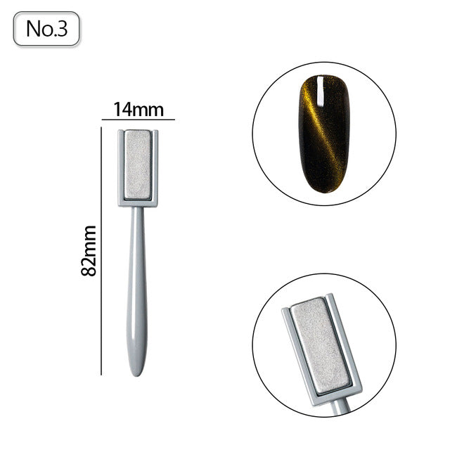 Fingerqueen Magnet Board UV Cat Eyes Pencil for UV Painting Gel Nail Polish Strong Magnetic Nail Stick Manicure Nail Art Tool