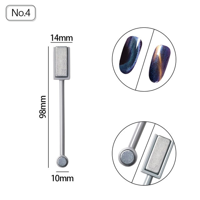 Fingerqueen Magnet Board UV Cat Eyes Pencil for UV Painting Gel Nail Polish Strong Magnetic Nail Stick Manicure Nail Art Tool